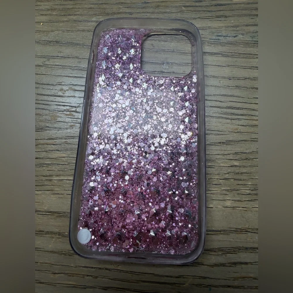 IPhone 14 Pro Más Pink Butterfly Crystal Case